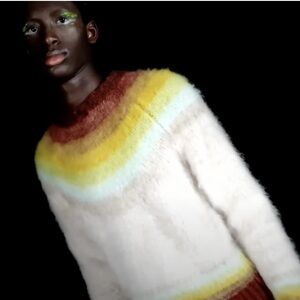 KAWAKEY Fall 2022 Rainbow Gradient Sweater